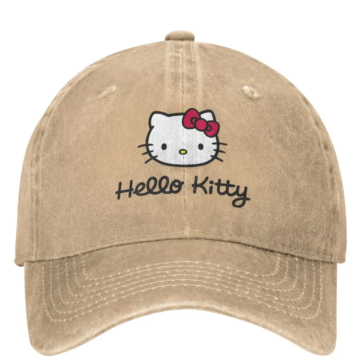 

Cute Hello Kitty Logo Baseball Cap Unisex Teens Sun-Proof Trucker Dad Hat Summer Classic Outdoor Sports Baseball Caps