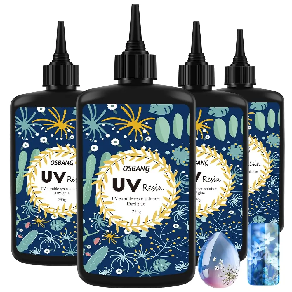 1PC krystalicznie przezroczysta żywica UV Ultra twarda utwardzana ultrafioletem żywica epoksydowa DIY tworzenia biżuterii forma dekoracyjna oszałamiająca, długotrwała