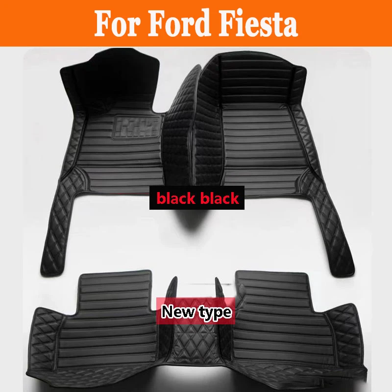 

Car Floor Mats For Ford Fiesta 2009-2017 DropShipping Center Auto Interior Accessories Leather Carpets Rugs Foot Pads