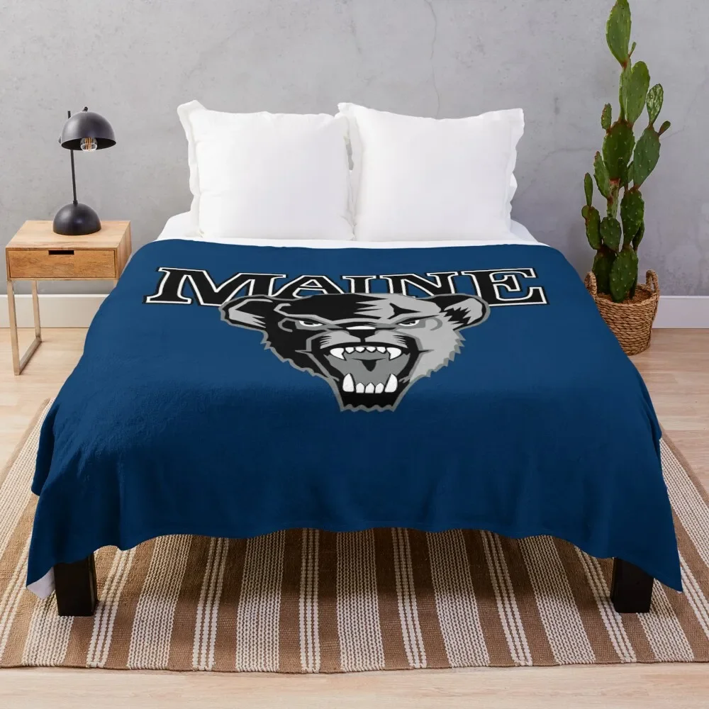 

University of Maine Throw Blanket Sofa Throw Nap Decorative Sofas Blankets