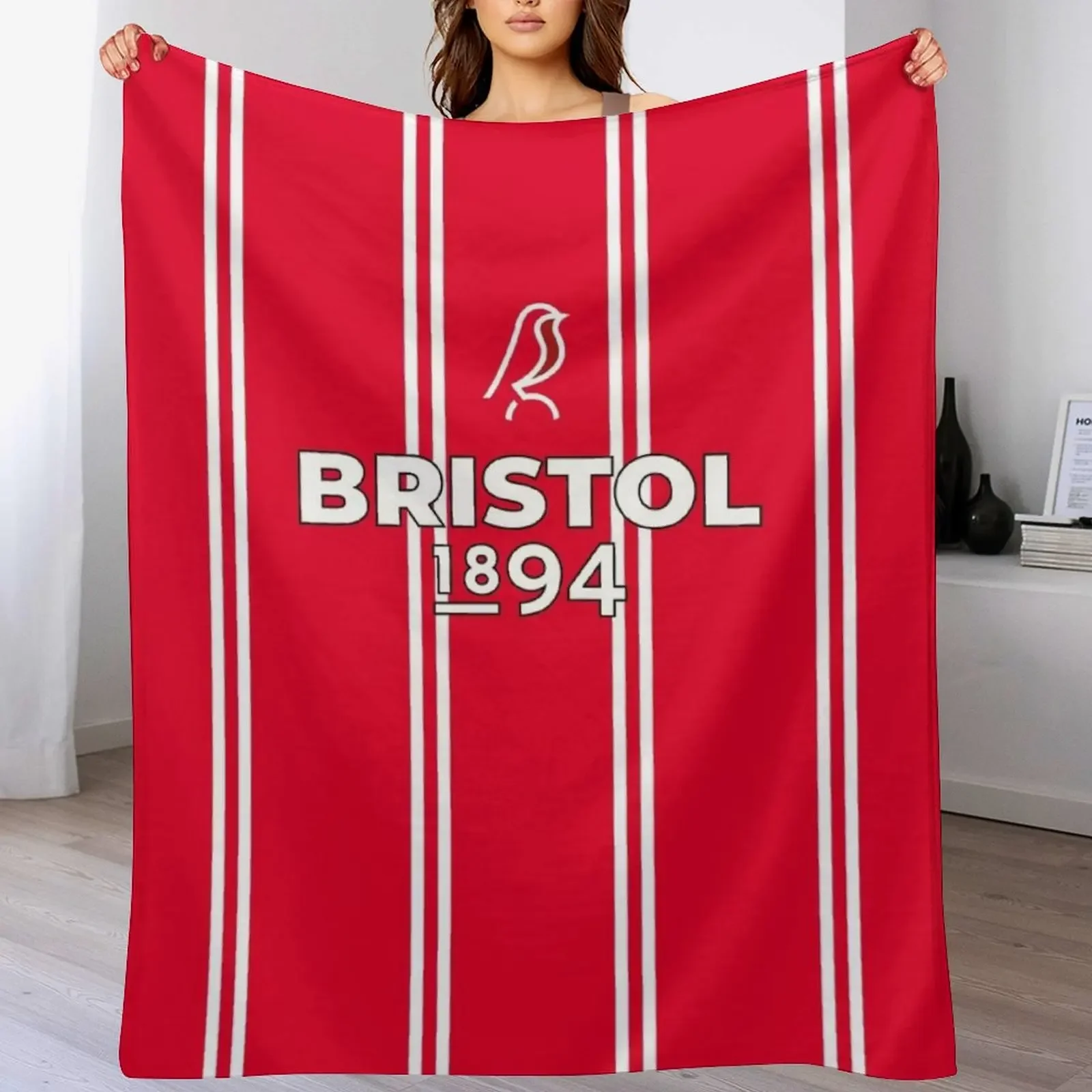 

90s Inspired Bristol City Throw Blanket halloween Luxury St Blankets