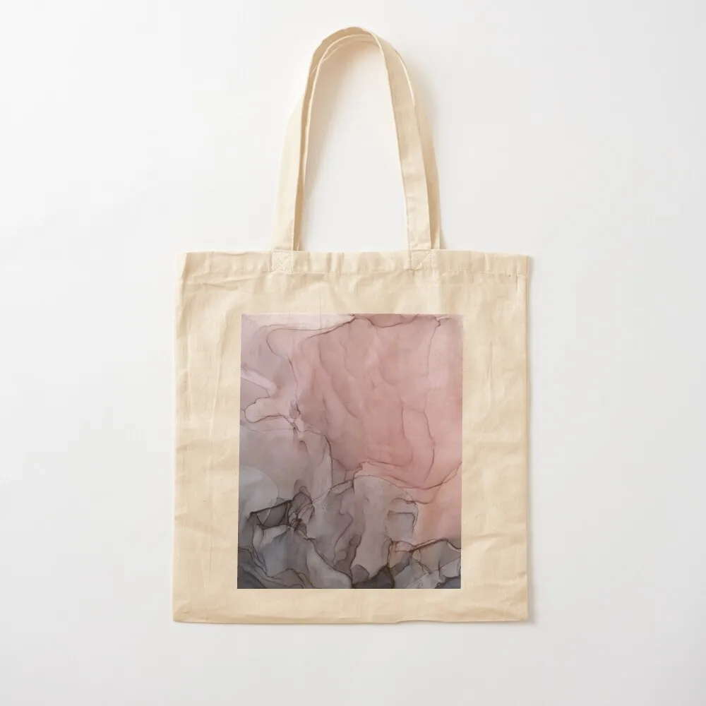 

Blush and Gray Flowing Ombre Abstract 1 Tote Bag canvas bags shopper bag women canvas university shopper bag Women's bags