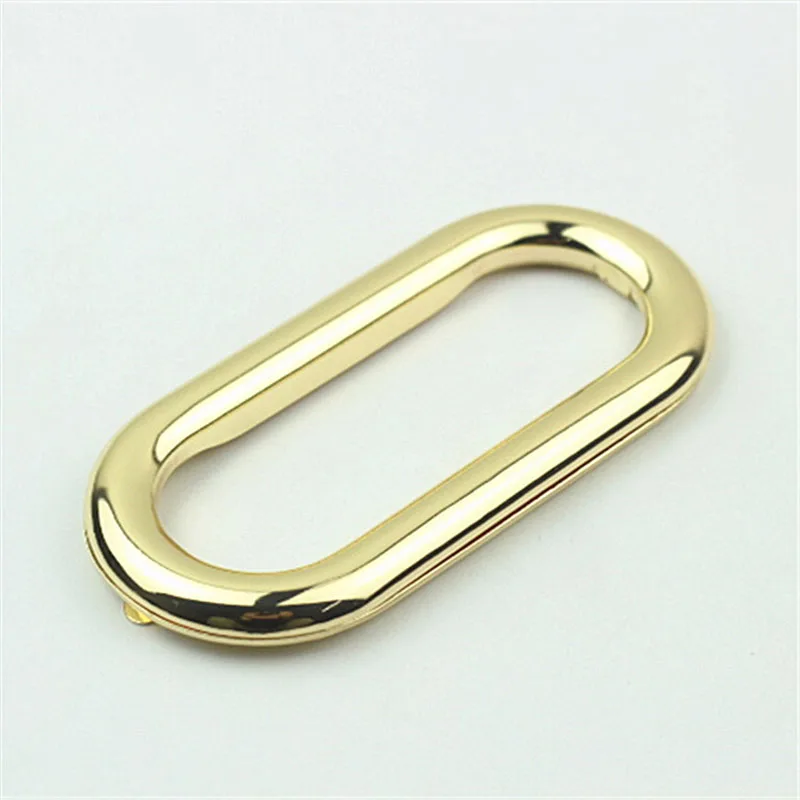 2Pcs ID88mm Oval Rings Metal Handle Frame Bag Handles Bags Eyelet Frame Kiss Clasp Clutch Buckle DIY Accessories