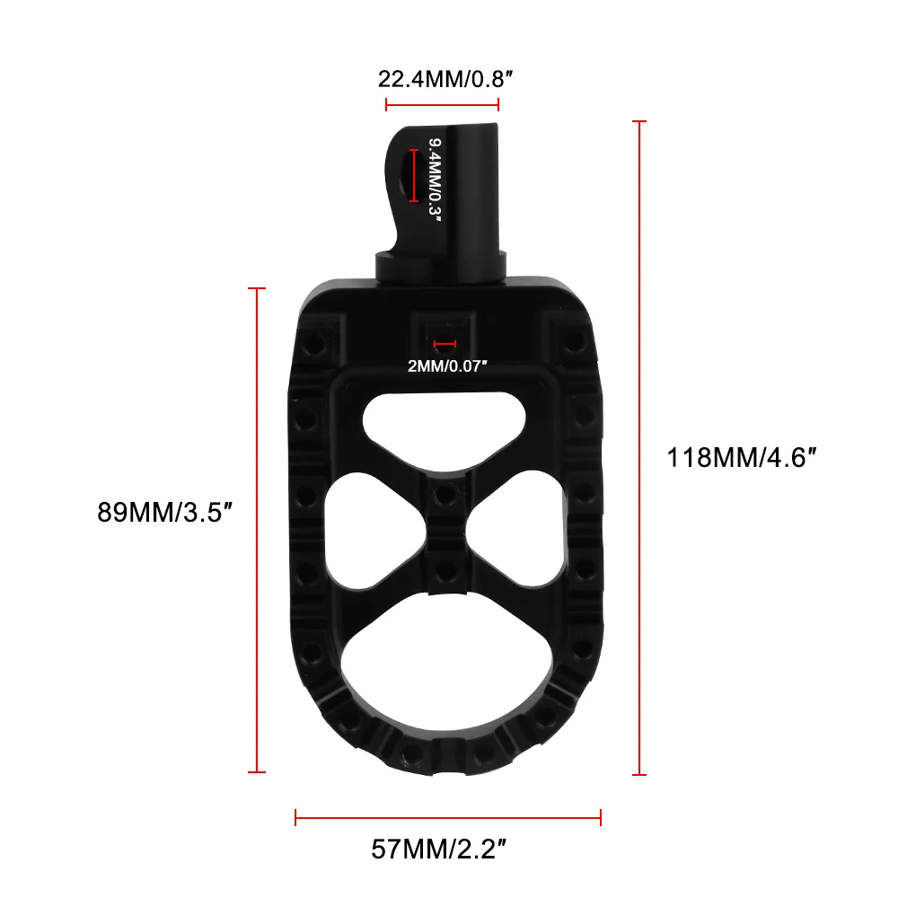 Cross-border exclusively for motorcycle MX style pedals with nails wear-resistant and non-slip