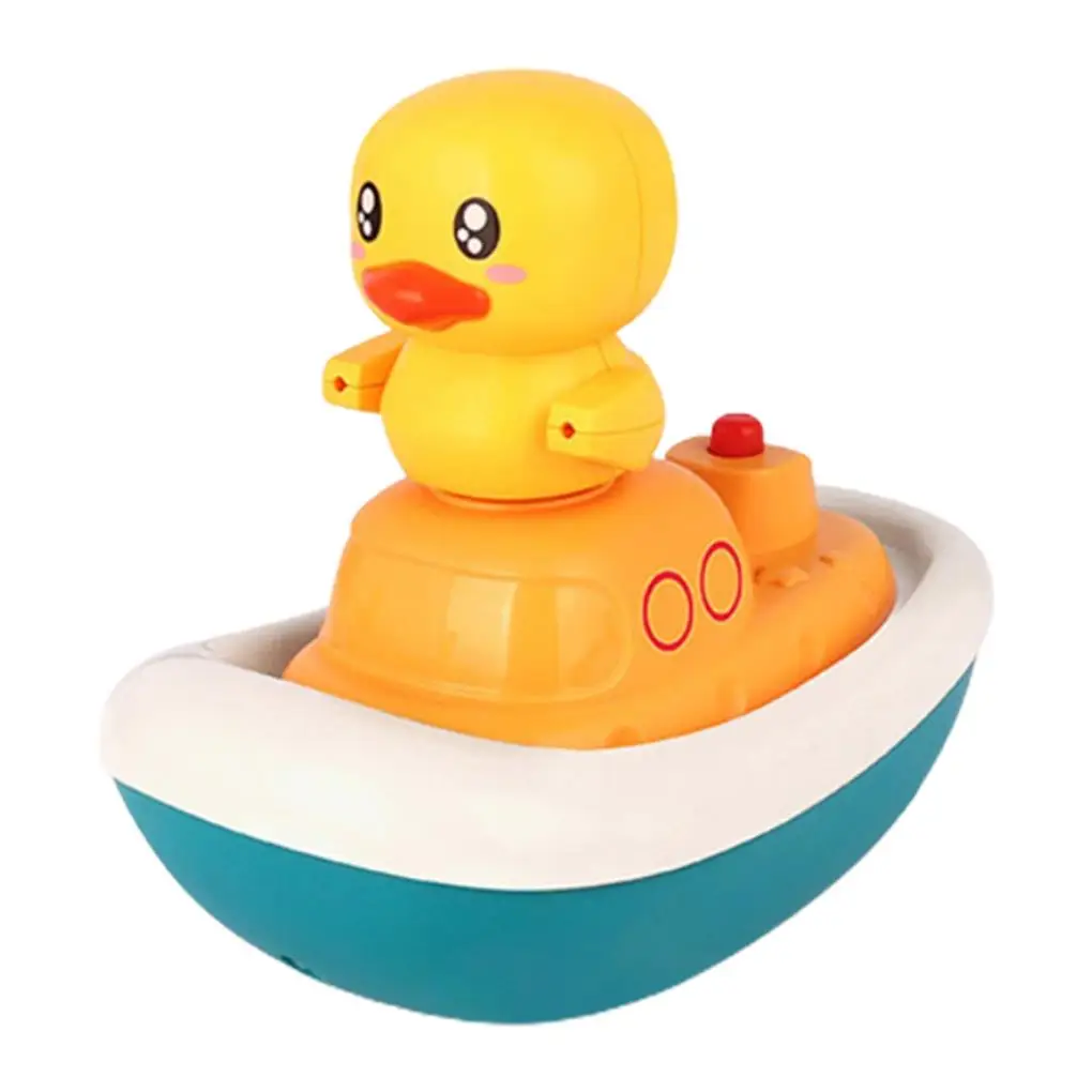 

Babies Bath Toy Bathroom Lovely Small Interesting Duck Boat Toys Playing Prop Toddler Plaything Pacify Playthings