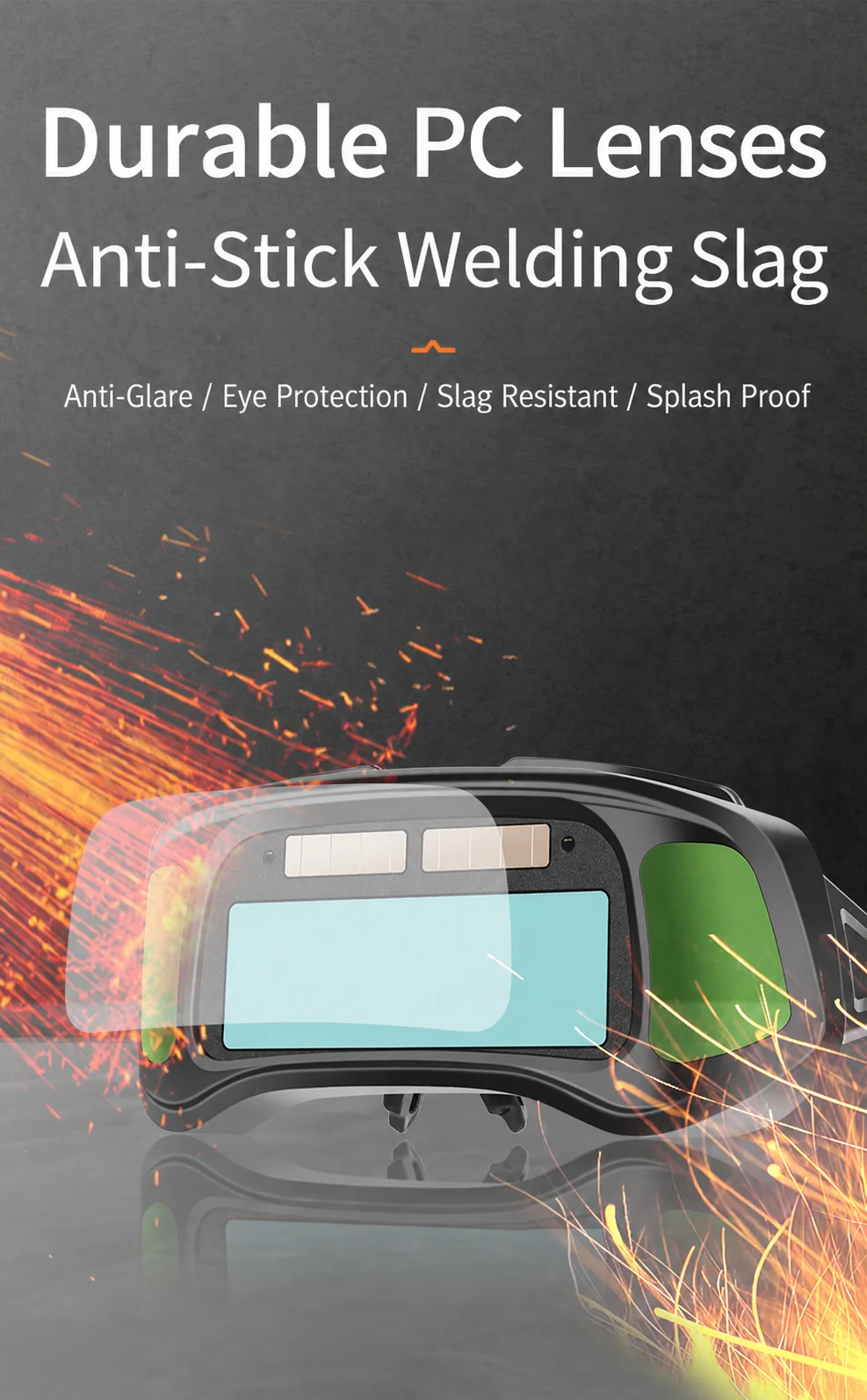 Dunkelnde Argon-Lichtbogenschweißbrille Schweißschutzbrille Echtfarben-Linse Einstellbare Sicherheits-Schweißbrille Starker Lichtschutz Augenschutzbrille – Detail 8