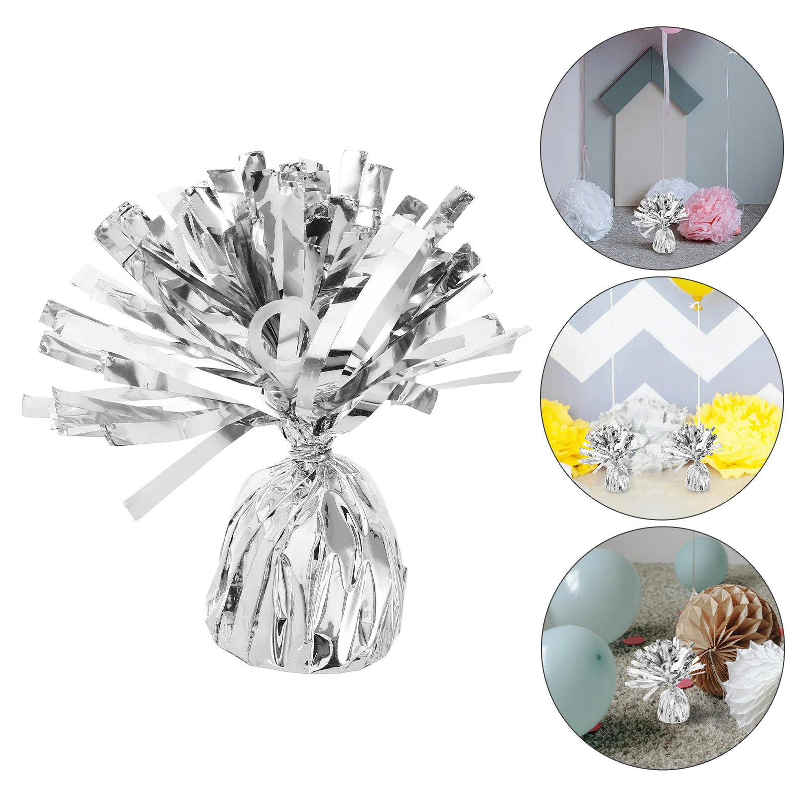 

6 Pieces Weights Design Party Favors Birthday Weight Blocks Versatile Use Weddings Holidays Festivals Balloon Pendant