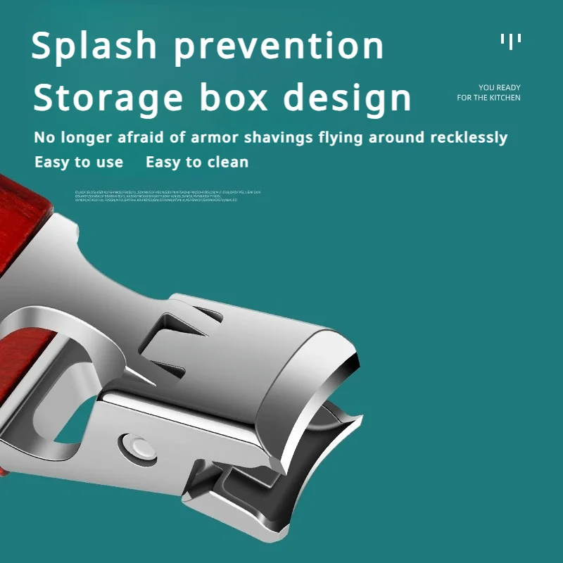 مقصات أظافر من الفولاذ المقاوم للصدأ للخدمة الشاقة ، مصممة مباشرة للأظافر والقدمين السميكة ، أدوات تزيين الأظافر والعناية بها ، L9195