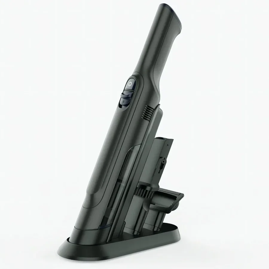 مكنسة كهربائية محمولة باليد خفيفة الوزن للغاية 1.4 رطل مع قاعدة شحن قوية تعمل بالشفط بلمسة واحدة كوب غبار فارغ وقابل للفصل