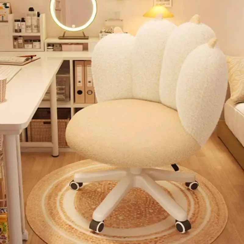 ！@No Arm Soft Office Chair Small Roller Modern Study Living Room Office Chair Ergonomic Comfortable Silla De Escritorio Furnitur