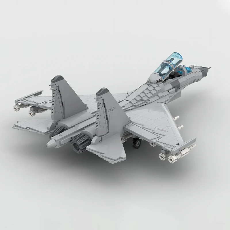 Multi-ruolo Strike Aircraft J-16 Hidden Dragon Military Attack Fighter MOC Technology Building Block Model giocattoli in mattoni per bambini regalo