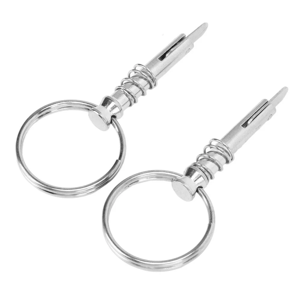 2PCS Reliable 316 Stainless Steel Quick Release Pin Corrosion Resistant Marine Hardware Pin Boat Pin for Ship Building