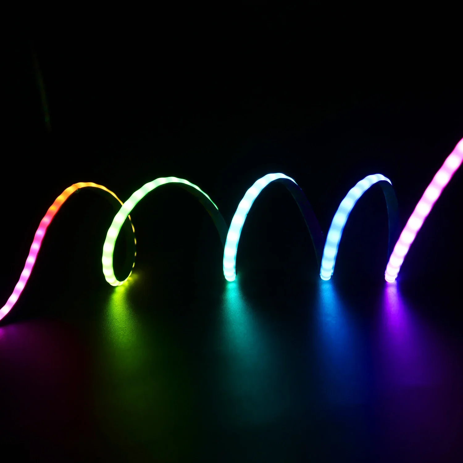 Smart COB LED Strip Light DC 5V Individually Addressable 160LEDs Dream Color 5mm RGB IC Pixel LED Tape Ribbon DIY