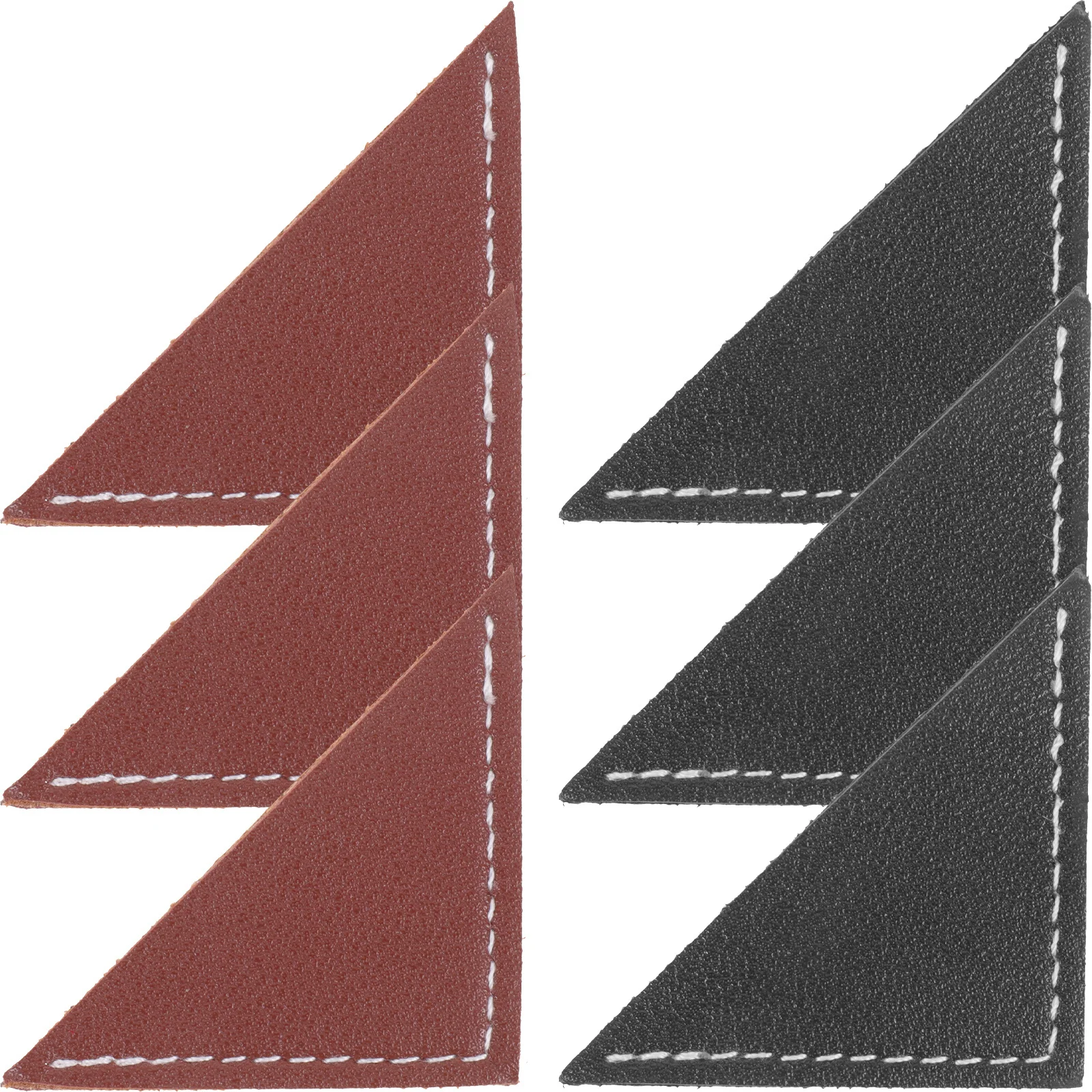 ชุดที่คั่นหนังสือรูปสามเหลี่ยมวินเทจ 6 ชิ้น สำหรับหนังสือ สมุดโน้ต อัลบั้ม สมุดภาพ ปกป้องและตกแต่ง พกพาสะดวก ใช้ซ้ำได้