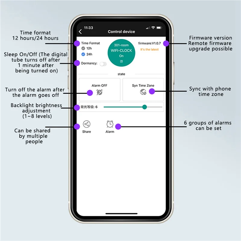 B44C 3X Wifi Time Service Clock Module ساعة أوتوماتيكية DIY ساعة إلكترونية رقمية خدمة وقت الشبكة اللاسلكية باللون الأبيض