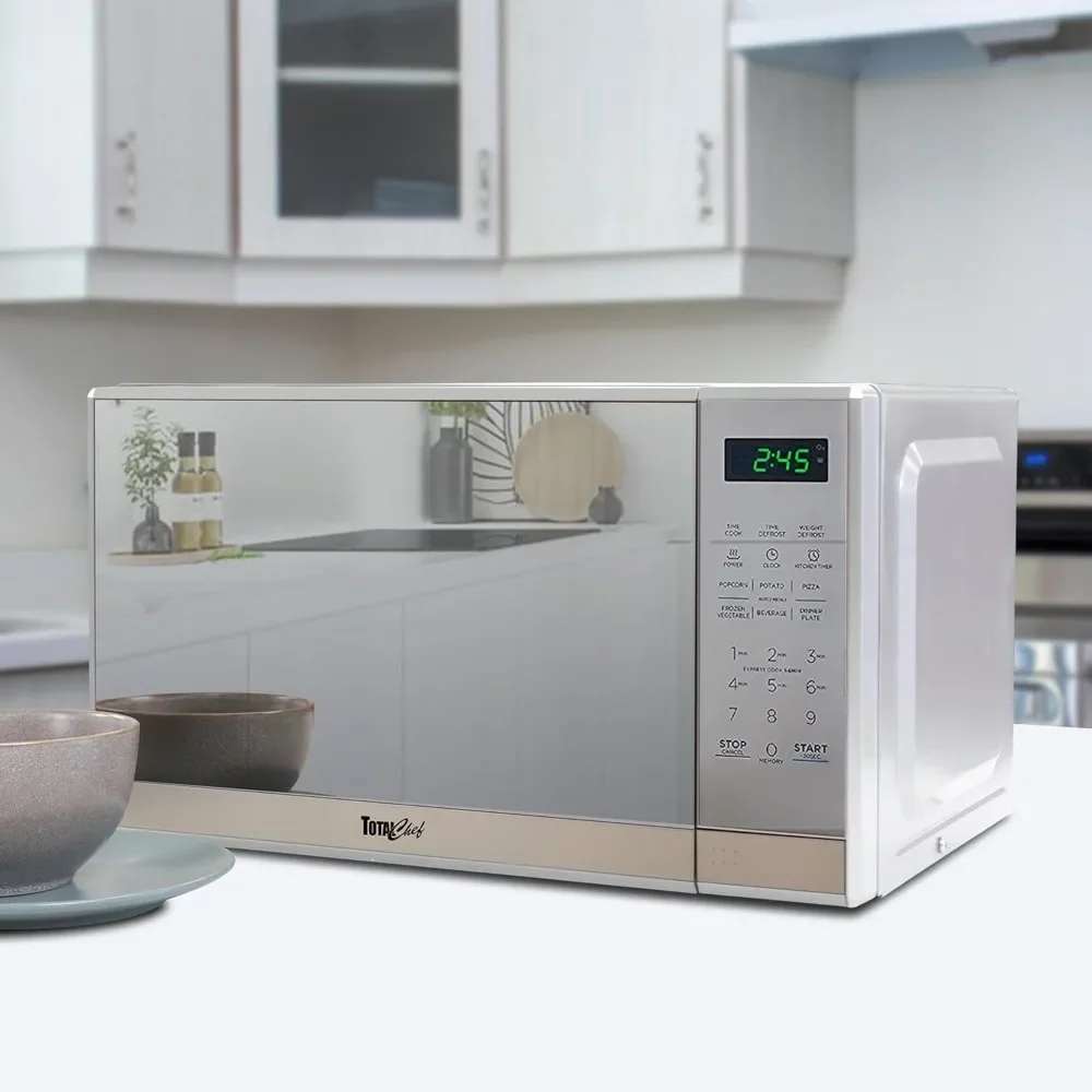 

0.7 Cu Ft Microwave Oven Compact Stylish 700W Countertop Microwave with Digital Touch Controls Pre-Set Cooking Modes Perfect