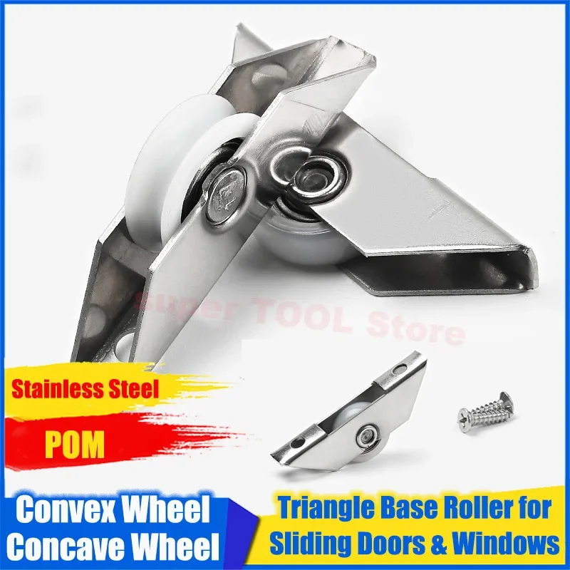 1Pc Window Roller Sliding Door Pulley Cabinet Door Wheel for Bread Cabinet Iron Sheet Cabinet Bottom Roller Replacement Parts