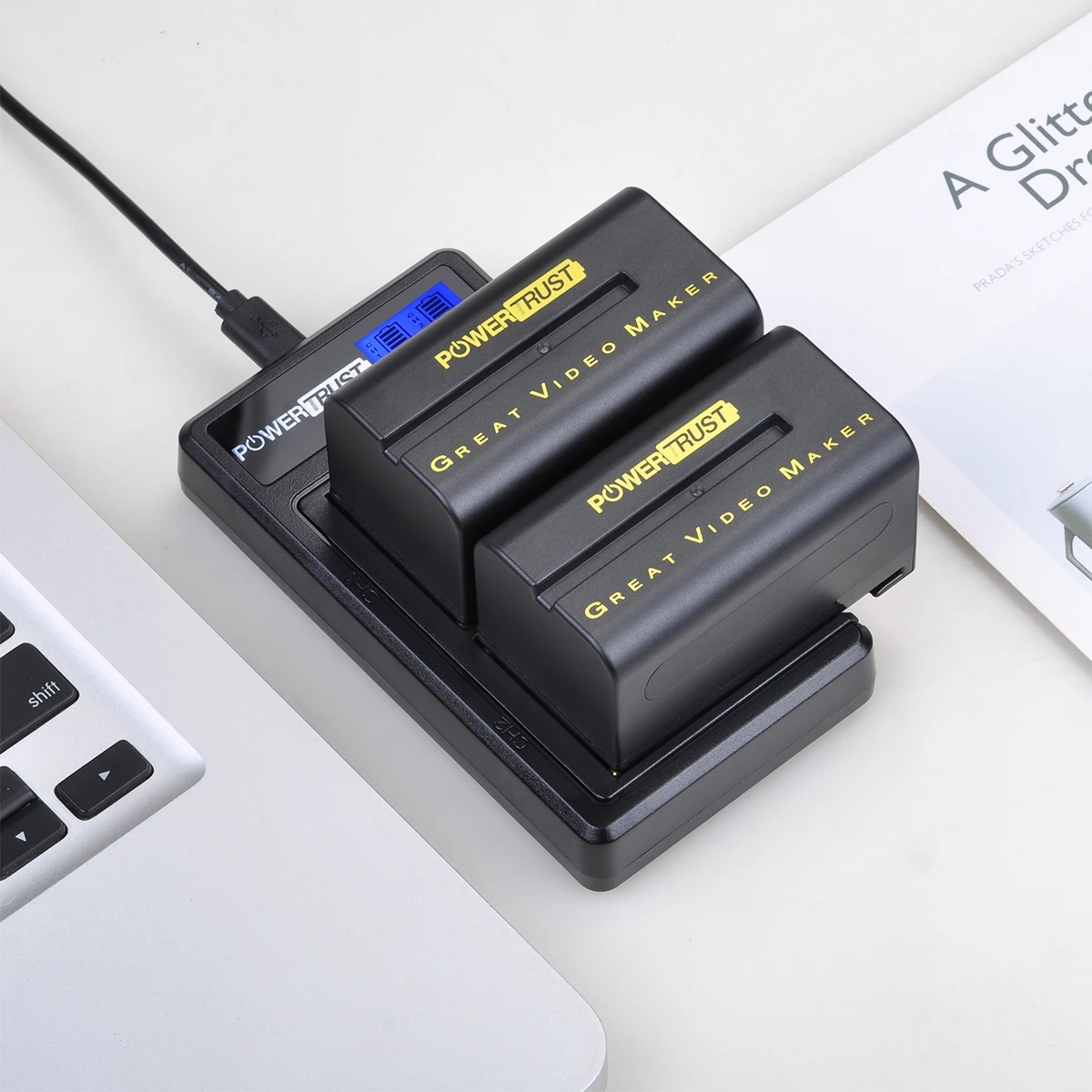 

NP-F750 NP-F550 NP-F570 LED Power Indicator Rechargeable Battery and Charger for LED Video Light Yongnuo Godox YN300Air II