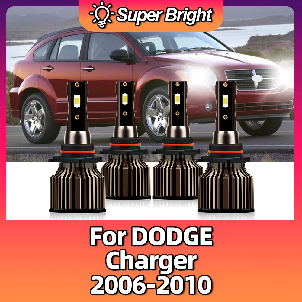 28000LM 120W Lights Car Headlights LED Turbo Auto Lamps 6500K High Bright Headlamps For DODGE Charger 2006 2007 2008 2009 2010