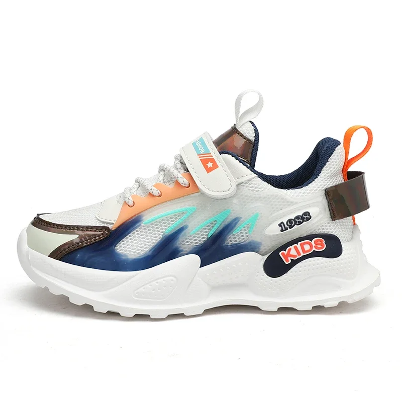 รองเท้าตาข่ายระบายอากาศสำหรับเด็กผู้ชาย ปี 2025 รองเท้าผ้าใบแฟชั่นสำหรับเด็ก ฤดูร้อน รองเท้ากีฬาเด็ก รองเท้าเทนนิสเด็ก รองเท้าเด็กเล็ก ระบายอากาศได้ดี สำหรับเด็กอายุ 3-12 ปี