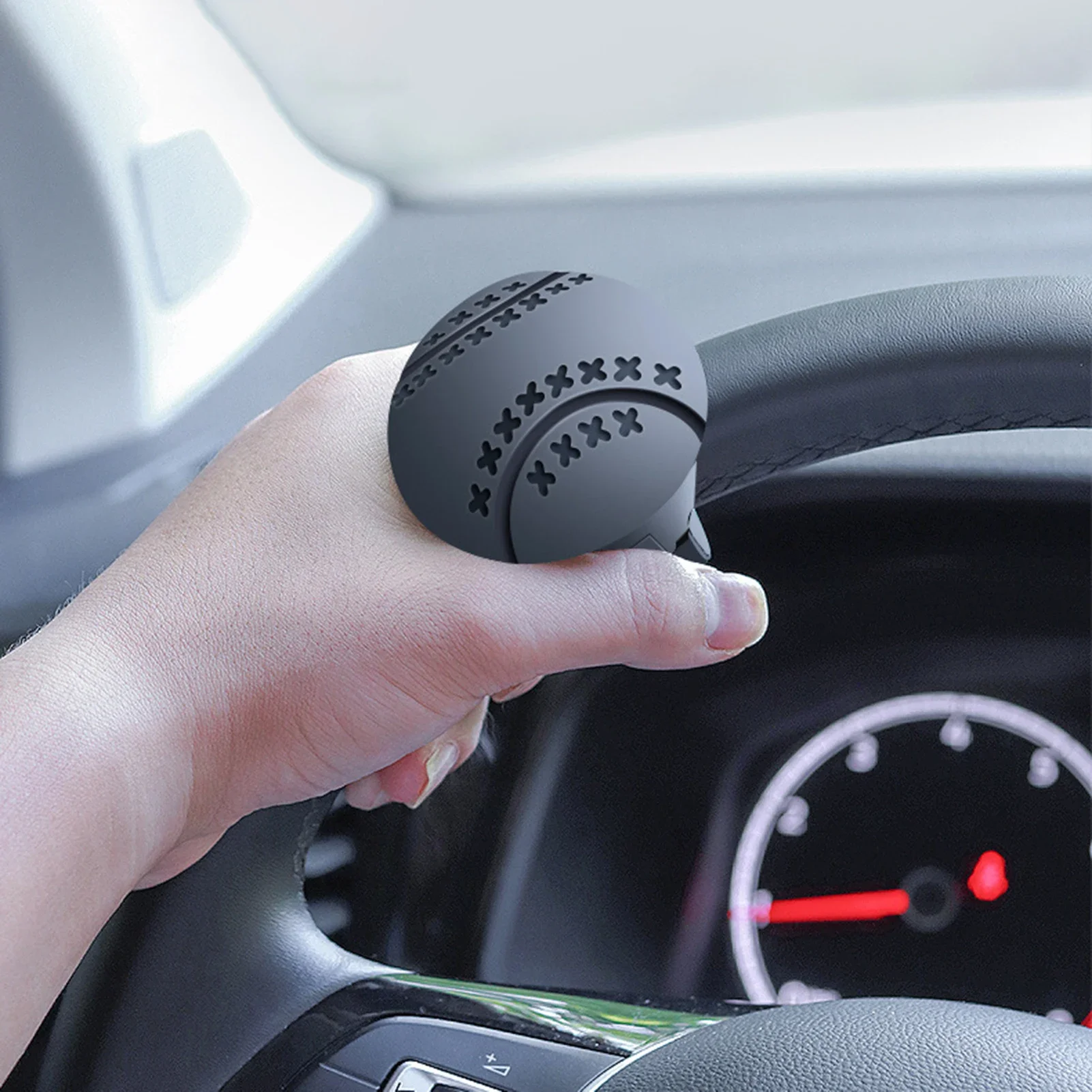 Car Turning Steering Wheel Booster Ball Spinner Knob Auto Steering Wheel Power Steering Ball For Car Truck Mower Forklift