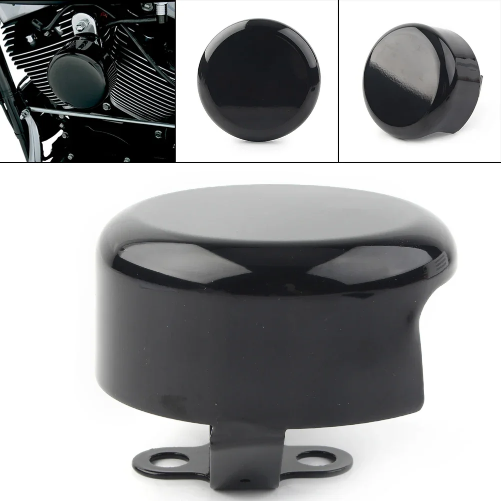 Motorcycle Horn Cover Black Steel For Harley Davidson 1991-2007 2008 2009 2010 2011 2012 2013 2014 2015 2016 2017 Big Twin 45/8