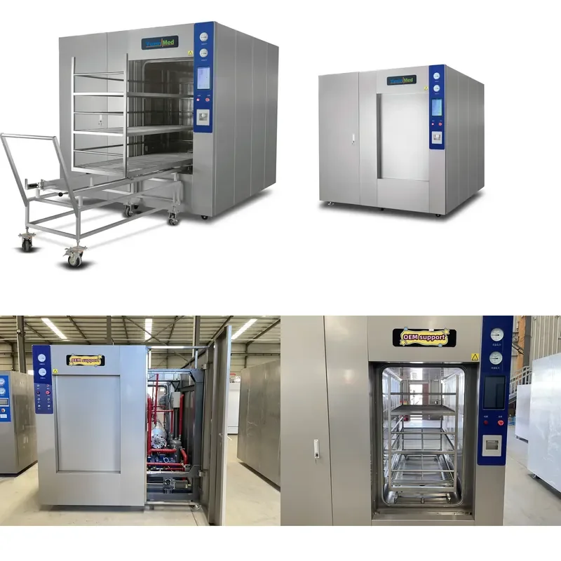 26 HST-1200 Liter Sliding Door Automatic High Temperature Steam Sterilizer Pulsating Vacuum Autoclave 304 Stainless Steel