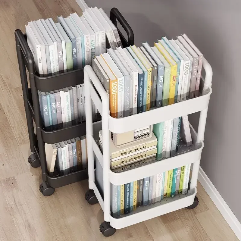 1pc 3/4 Tier Rolling Storage Cart High Capacity Storage Shelf Movable Gap Storage Rack Kitchen Bathroom And Livingroom Organizer