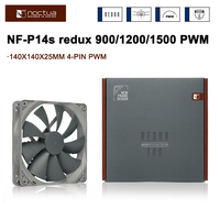 Noctua NF-P14s Redux-900/1200/1500RPM Case Fan 4pin PWM Low Noise SSO Bearing 140mm CPU Cooling Fan