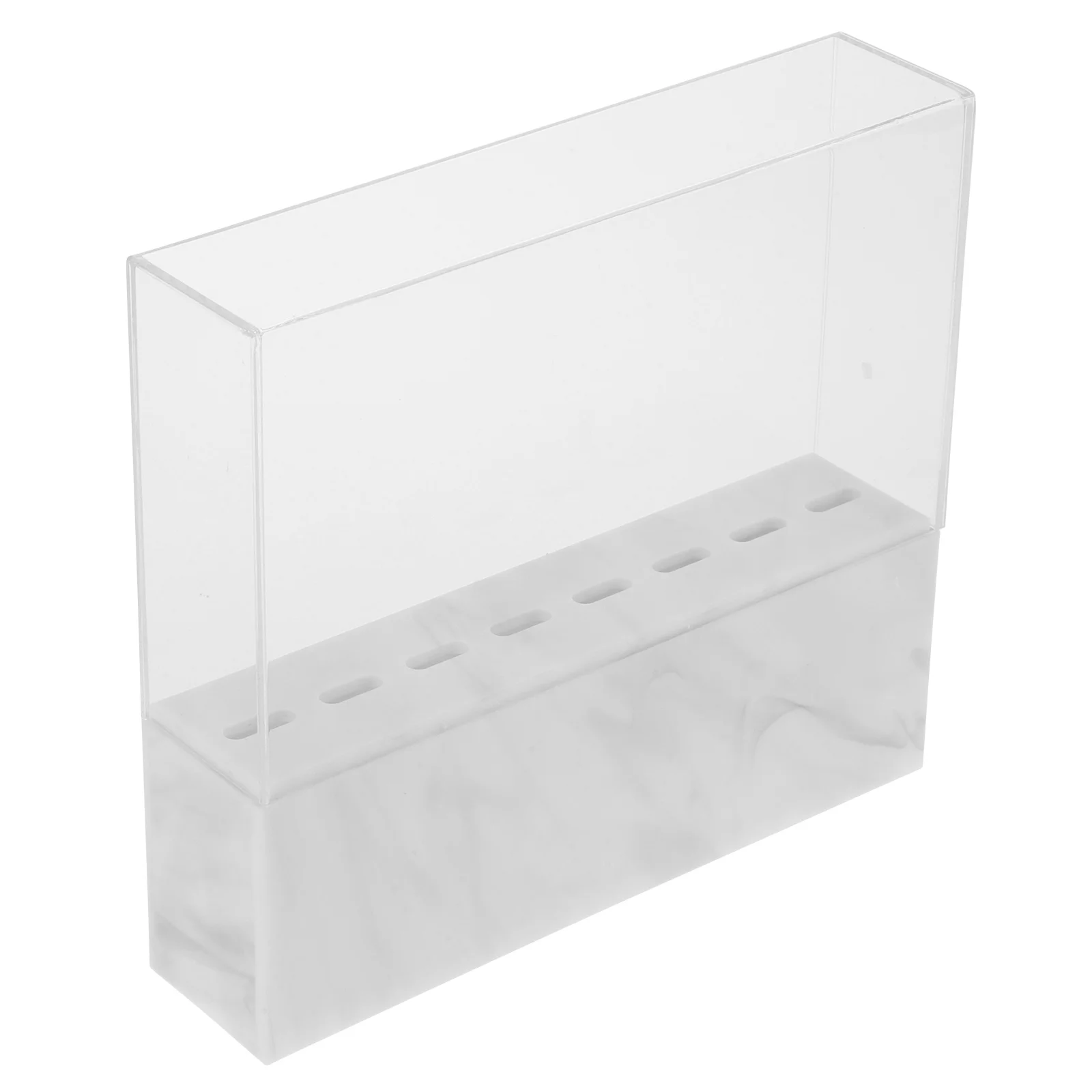 Support de rangement pour pincettes en acrylique à 8 trous, support organisateur à motif de marbre pour Extensions de cils, porte-brosse de maquillage, étagère d'exposition