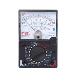 Analog Multimeter Portable Professional Replacement Battery Powered Adjustable Knob Control Electrician Voltmeter Tool