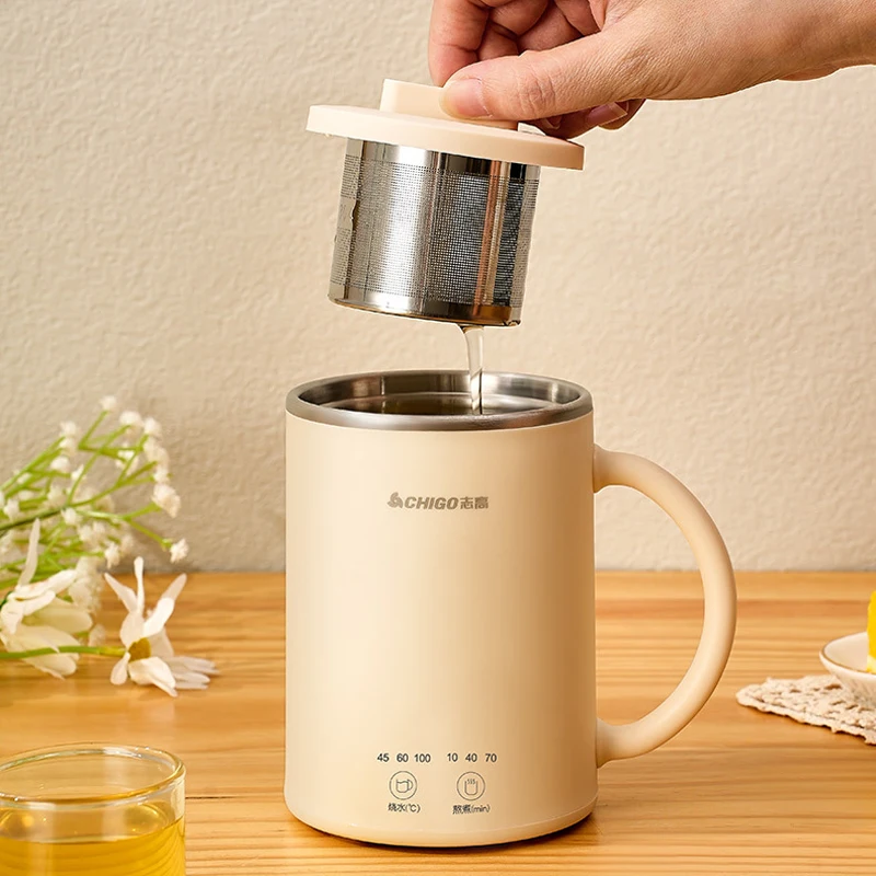 400ml Electric Kettle Health Preserving Pot Boiled Water Tea Pot Multicooker Electric Heating Cup Desktop Stew Cup 220V