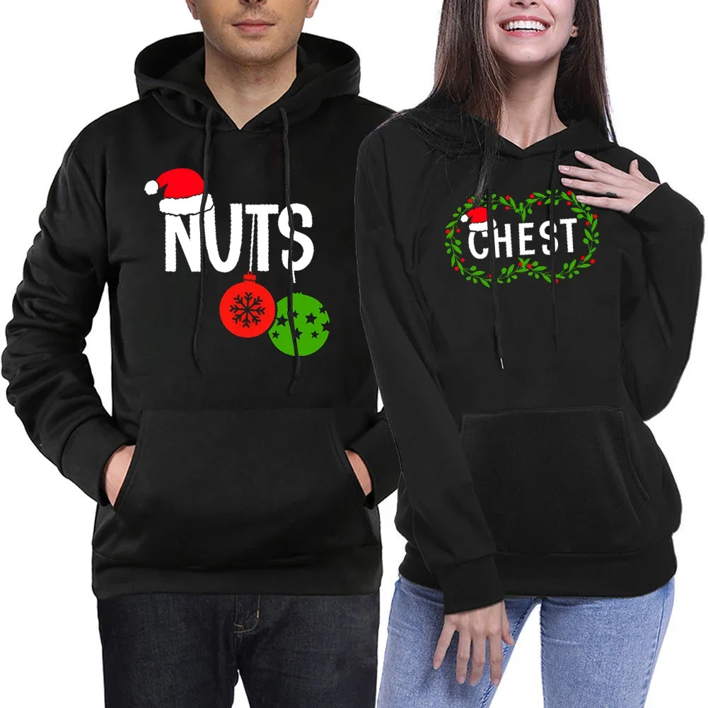 

Couple Hoodies Merry Christmas Clothing Graphic Women Loose Season Sweater GraphicMen Casual Lover Hoodies Streetwear