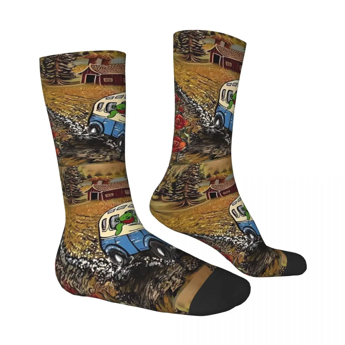 Носки с рисунком медведя