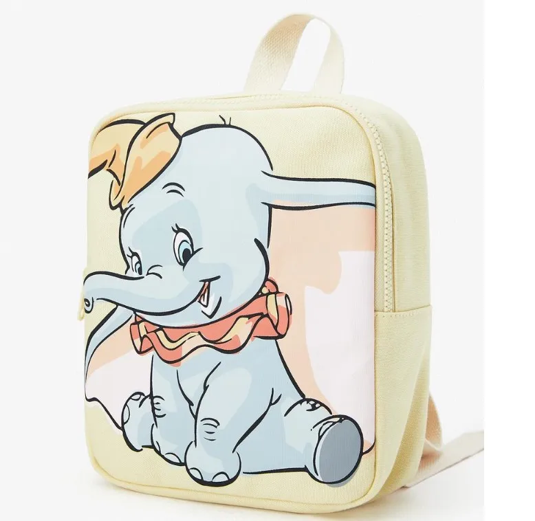 New Cartoon Cute Little Flying Elephant Children\'s Backpack Boys and Girls Small Canvas Printing Infant Hild Backpack