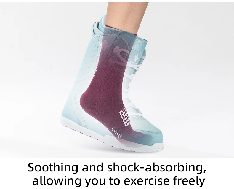 ROCKBROS ROAD TO SKY Professionelle Radsocken atmungsaktiv hochelastisch stoßdämpfend Strumpf für Herren und Damen Fitness-Sportsocken – Detail 7
