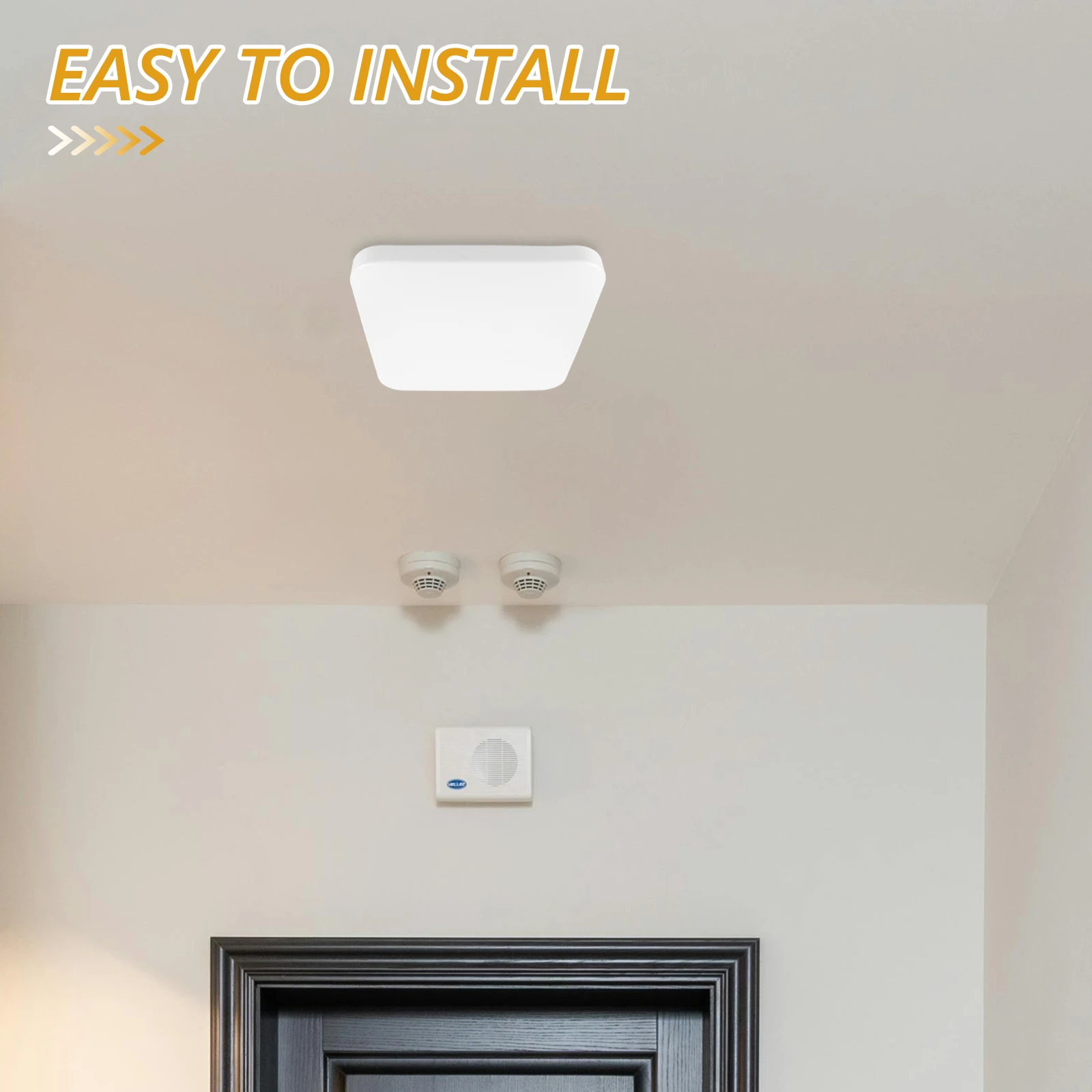 Square Lampshade PVC Modern Ceiling Light Cover Office Bathroom Kitchen Bedroom Waterproof LED Shades Rectangle Lighting