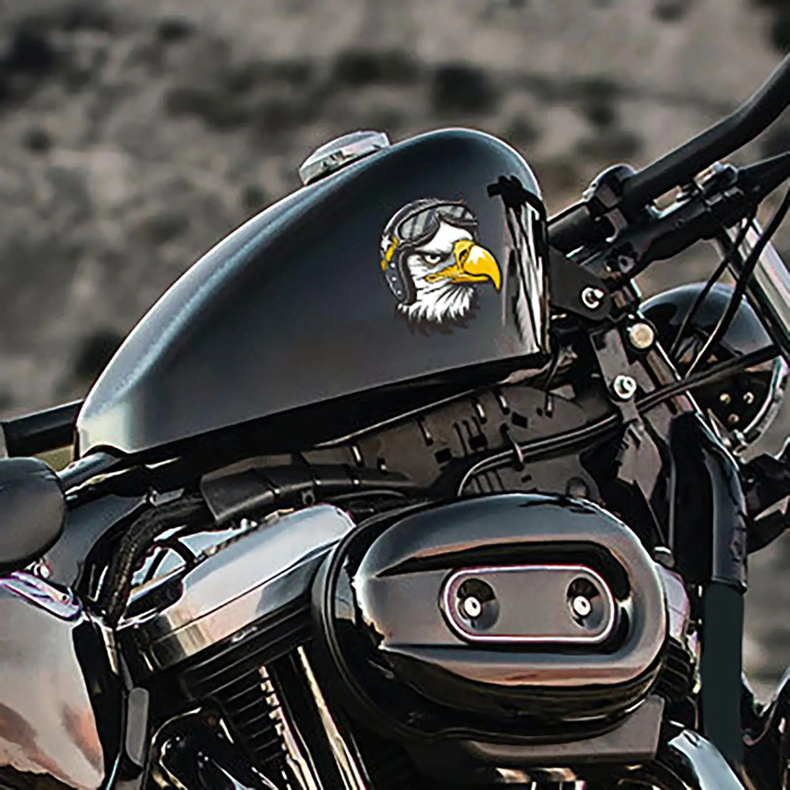 

Ретро-наклейки на мотоциклетные шлемы, наклейки на автомобиль в форме орла и собаки, с сильным клеем, высококачественные, водонепроницаемые