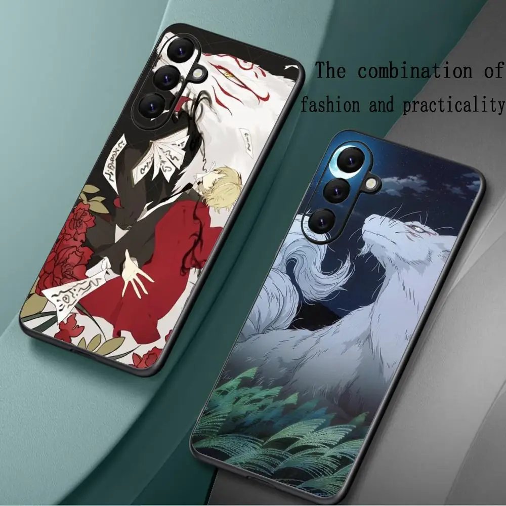 Classic Anime Natsume cool Phone Case For Samsung Galaxy S25 S24 S23 S22 S21 S20 Plus Ultra Note20 Soft Black