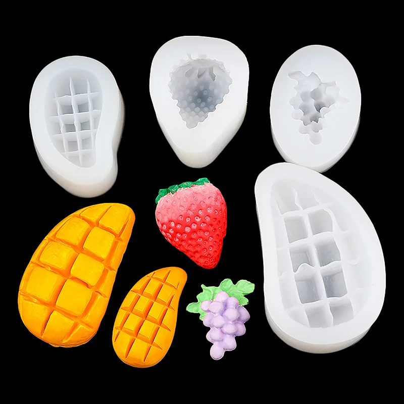 Grape Mango Strawberry Cooking Tools Silicone Mold For Baking Fondant Sugar Of Cake Decorating Kitchen Accessories Bakery Pastry