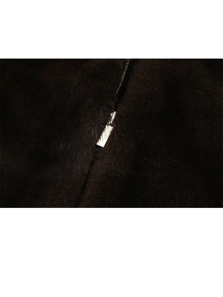 

HH модная женская зимняя универсальная куртка с круглым вырезом и длинными рукавами на молнии из искусственного меха женская повседневная короткая куртка в уличном стиле