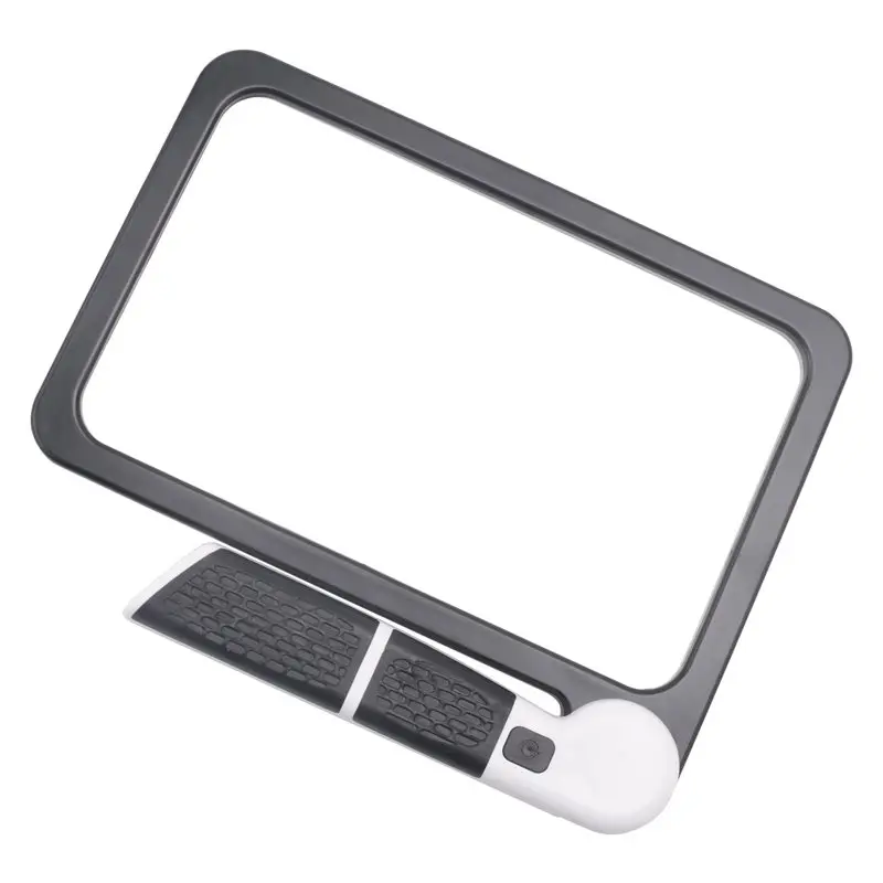 BHBD-Full-Page 5X Magnifying Glass Folding Lighted Magnifier For Reading, With 48 LED Lights