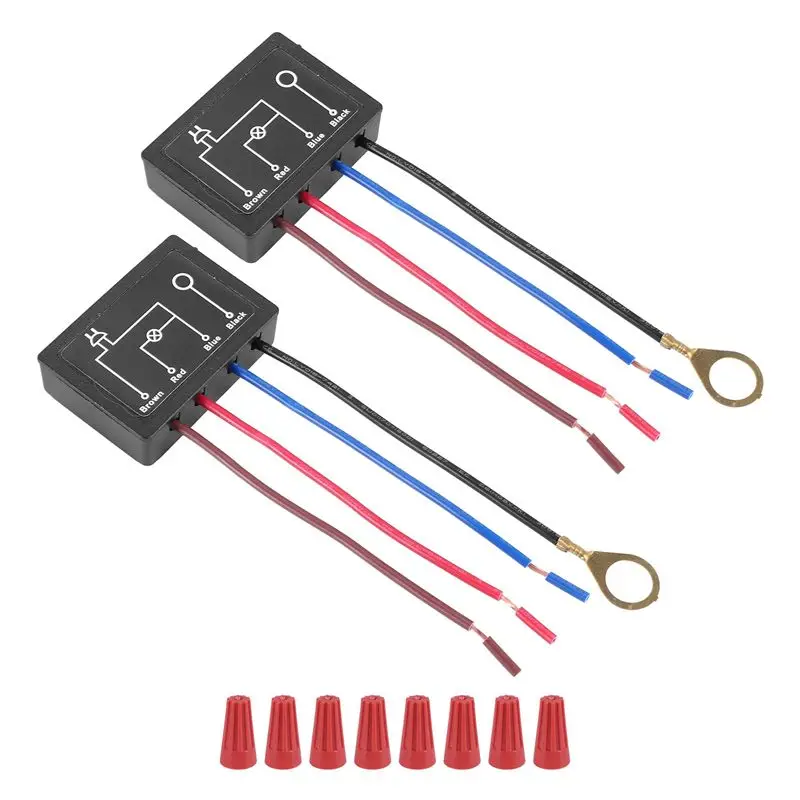 [B17B!】 Touch Lamp Switch 2 Pack,Touch Lamp Control Module For Dimmable LED,Bulbs,Lamp Switch Replacement Kit With Wiring Caps