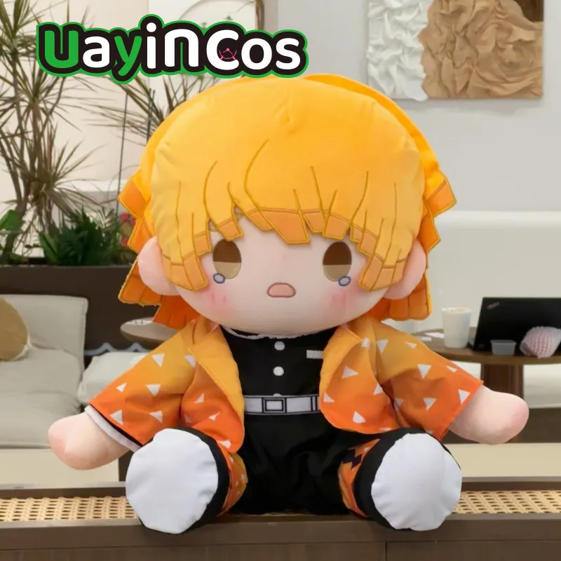 40cm Game Japanese Anime Agatsuma Zenitsu Stuffed Plushies Plush Cotton Doll Clothes Soft Pillow Anime Figure Toy For Kids Gifts