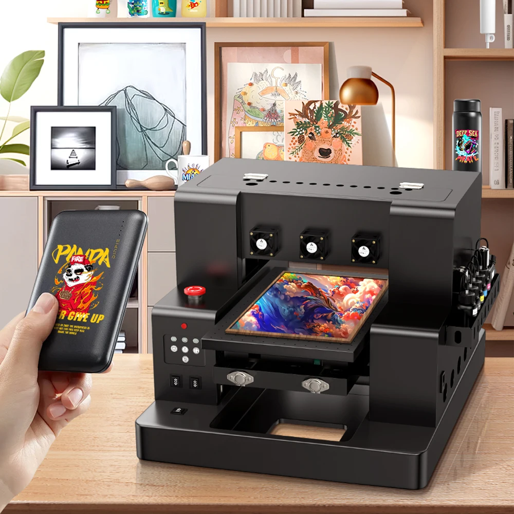 UV Printer For L805 impresora UV Flatbed Printer a4/a3 UV Printing machine For Phone case Metal Acrylic Bottle Wood Glass