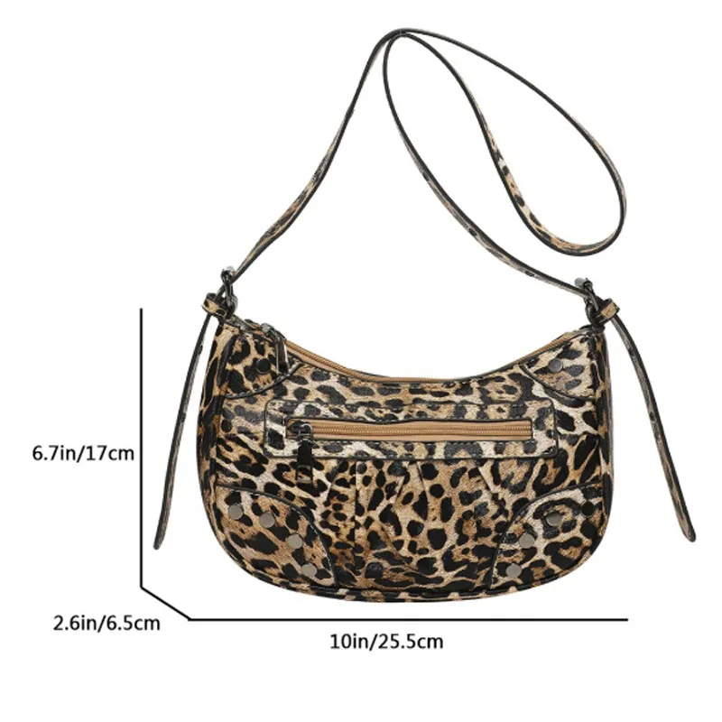 High Quality canvas Leopard print Handbag Purse Women Bag Shoulder Crossbody Bags Lady Messenger Tote for Women Girls