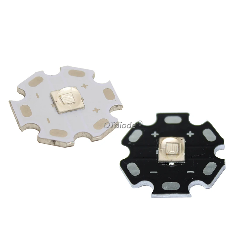 LG 5050 XML 10W 65mil UV Purple 385NM 395NM 400nm Led Emitter Lamp Flashlight Part 3-3.8V 2800mA On 16MM 20MM PCB Board