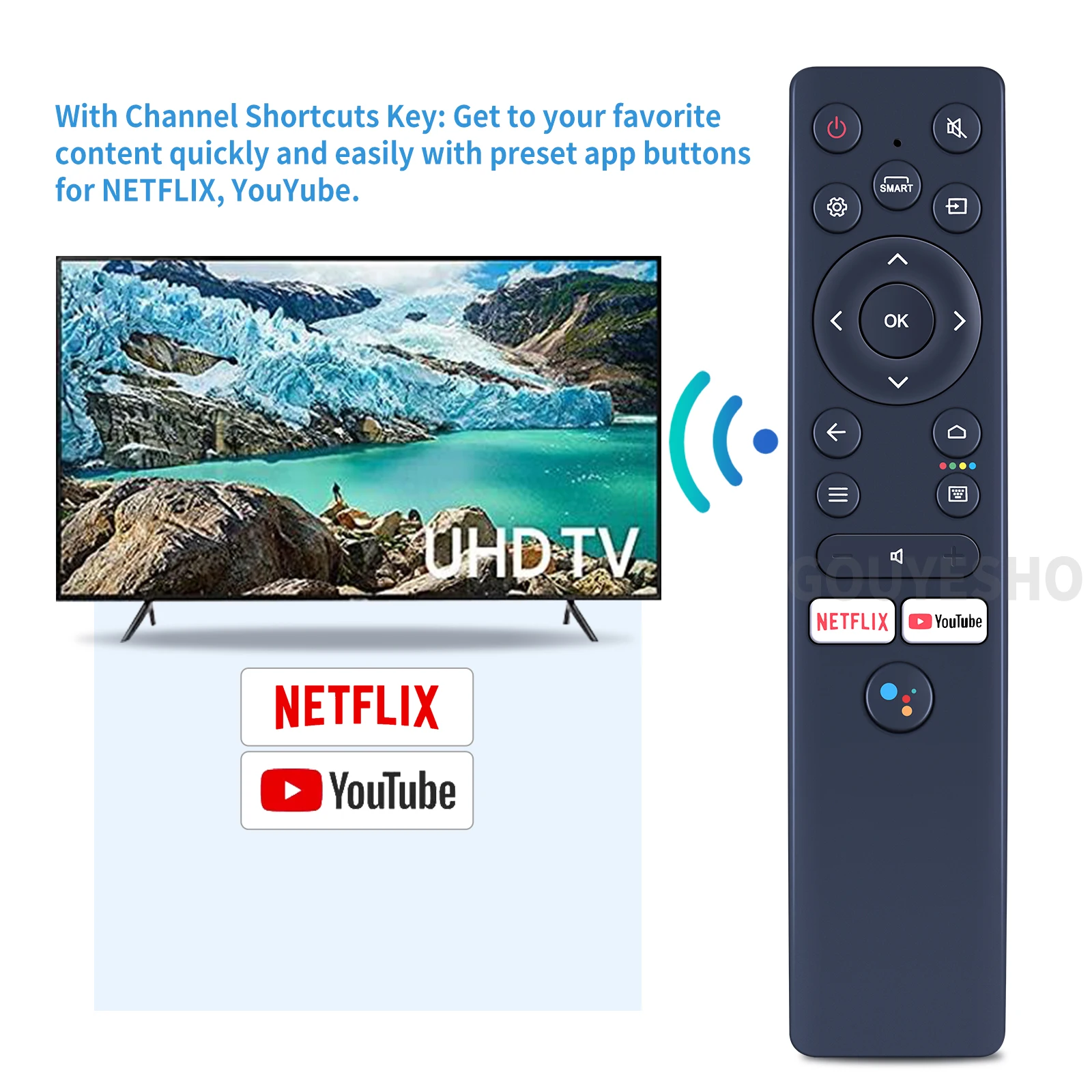 THOMSON baru untuk Remote Control TV LCD suara Android phantom