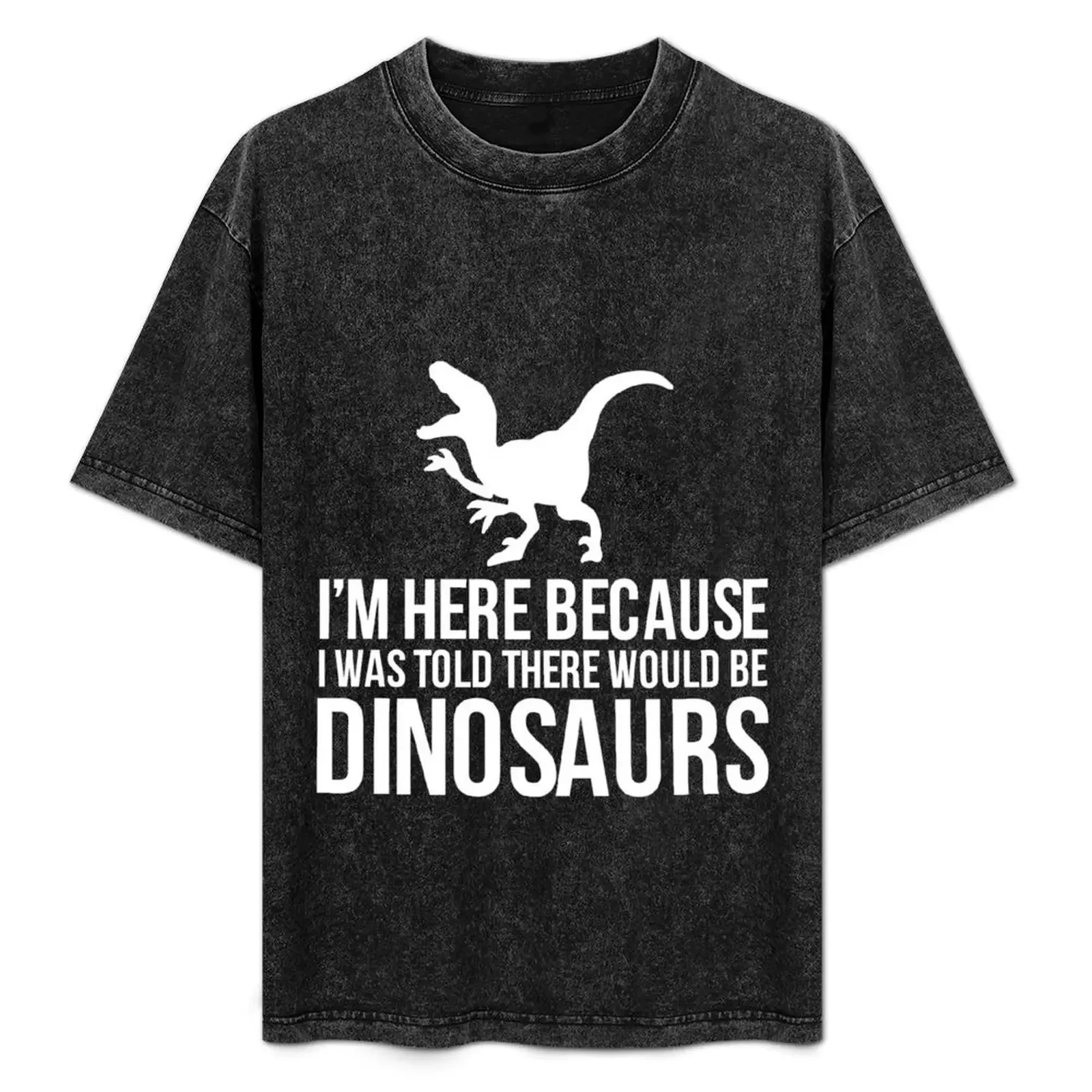

I Was Told There Would Be Dinosaurs Velociraptor T-Shirt blue lock customs t shirt men