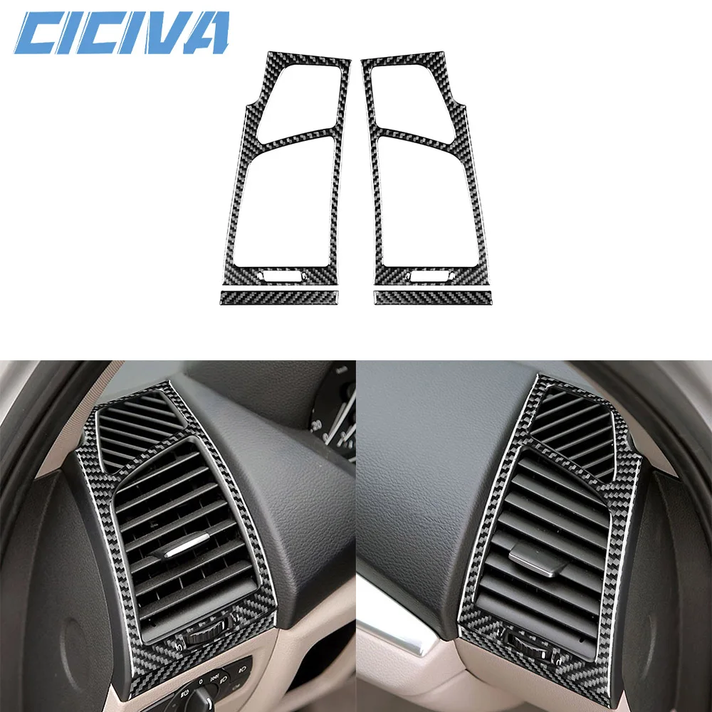 

For BMW 1 Series E81 E82 E87 E88 2008-2013 Carbon Fiber instruments conditioning air vents Car inside Trim Accessories Sticker